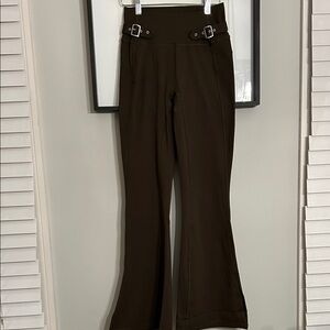 HALARA  Flare Pants with Buckle Details